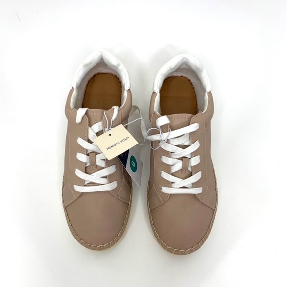 Universal Thread Shaelyn Espadrille Tan Lace Up Boho Sneaker With Memory Foam - Picture 6 of 16